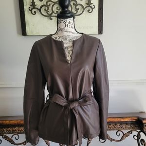 Banana Republic  Brown Vegan leather jacket